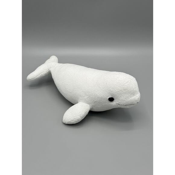 Destination Nation Beluga Whale Plush 13 Inch Stuffed Ocean Animal - Picture 2 of 11